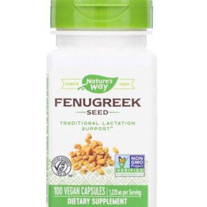 حبوب الحلبة fenugreek لدعم الرضاعة Nature's Way, Fenugreek Seed