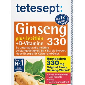 tetesept Ginseng 330 plus Lecithin + B-Vitamine