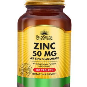 اقراص زنك Sunshine Nutrition Zinc 50 mg