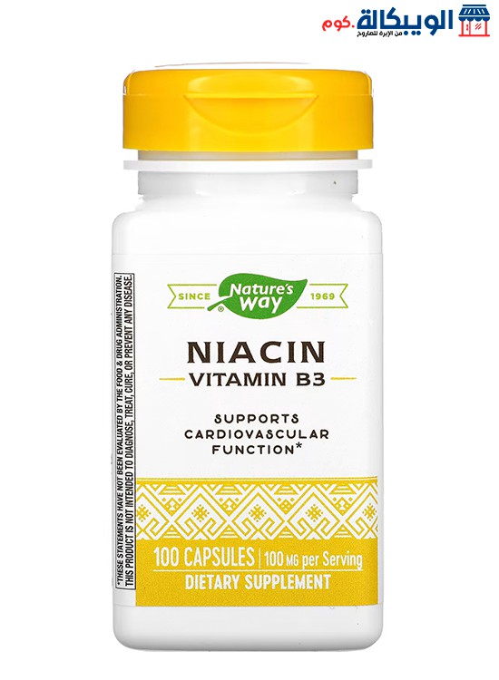نياسين فيتامين Nature’s Way Niacin 100 Mg 100 كبسولة