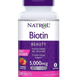 فيتامين ناترول بيوتين بالفراولة natrol biotin