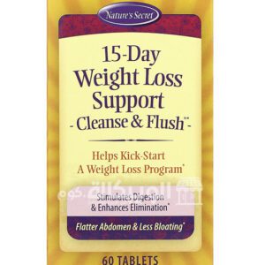 حبوب انقاص الوزن Nature's Secret 15-day weight loss support Cleanse & Flush
