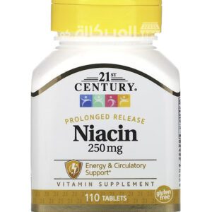مميزات وعيوب حبوب مكمل النياسين 21st Century Niacin