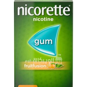 مميزات وعيوب لبان نيكوتين نيكوريت Nicorette gum 4mg Fruitfusion