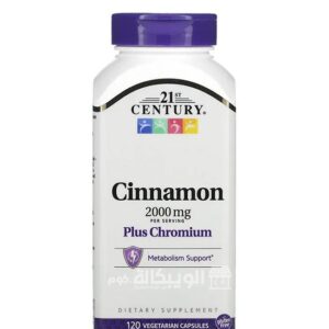 حبوب القرفة والكروم 21st Century Cinnamon plus Chromium