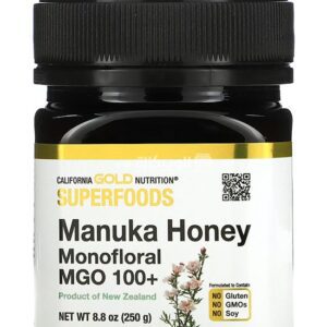 California gold nutrition monofloral manuka honey 100+MGO support overall body health