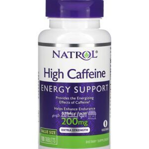 اقراص مكمل الكافيين Natrol High Caffeine