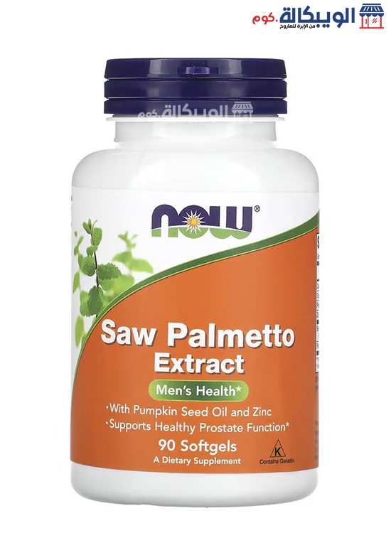 Now Foods Saw Palmetto With Pumpkin Seed Oil And Zinc Capsules