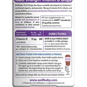 Wellbaby vitamin d drops ingredients
