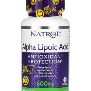 Natrol alpha lipoic acid tablets for antioxidant protection