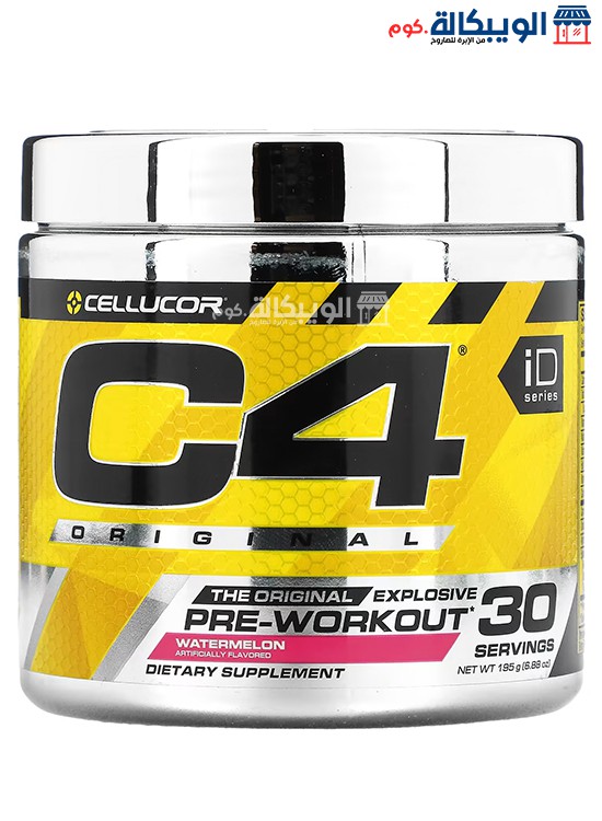 مكمل الطاقة C4 بنكهة البطيخ Cellucor C4 Pre Workout 60 Servings