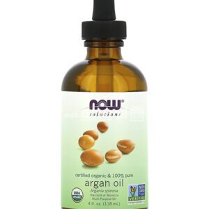 زيت الارجان المغربي الاصلي NOW Foods Solutions Certified Organic & 100% Pure Argan Oil