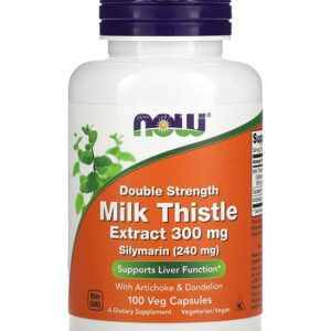كبسولات مكمل حليب الشوك NOW Foods Milk Thistle Extract Double Strength