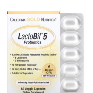 California Gold Nutrition LactoBif Probiotics 5 Billion CFU Capsules