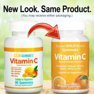 California Gold Nutrition Vitamin C Gummies for support Immune System 90 Gummies