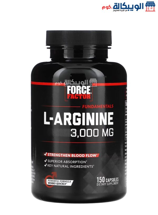 Force Factor L-Arginine 3000 Mg 150 Capsules