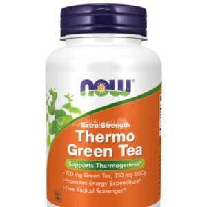 NOW Foods Thermo Green Tea capsules, Extra Strength, 90 Veg Capsules