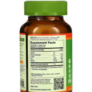 Nutrex Hawaii Pure Hawaiian Spirulina Tablets for support immune health 200 Tablets 