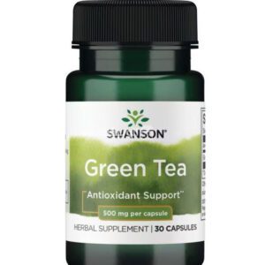 اقراص شاى اخضر 500 Swanson Green Tea Capsules
