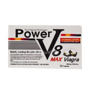 Power V8 Max Viagra libido tablets to support men's sexual health 12 tablets
