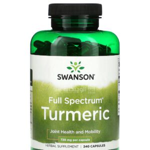 Swanson Turmeric Full Spectrum Capsules To support  joints health  360 mg 240 Capsules 