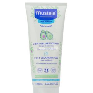 Mustela 2 in 1 hair and body wash cleansing gel for baby 200ml for baby