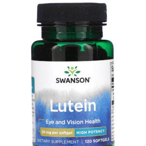 حبوب lutein من سوانسون فعالية عالية لصحة العينين 120 كبسولة هلامية - Swanson Lutein 120 Softgels